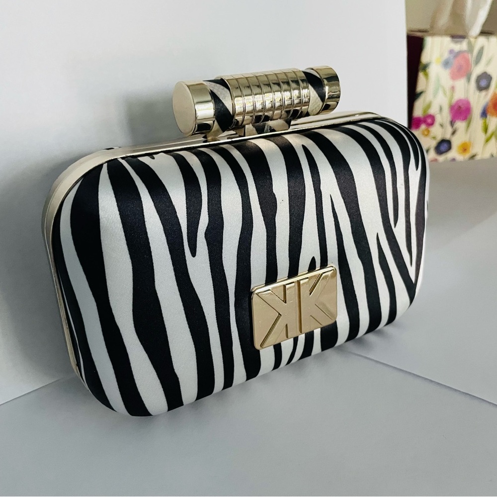 Black and White Zebra Print Clutch